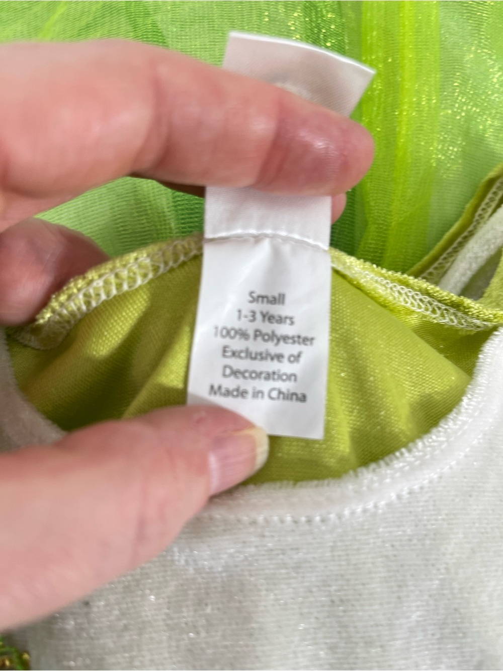 Green Fairy Princess Costume Dress for Kids - Picture 2 of 4